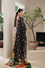 Dressline Arooba A Fusion Of Digital Elegance Stitched Digital Printed & Emb Lawn Collection With Voil Dupatta By Al Umer Textile