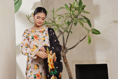 Dressline Arooba A Fusion Of Digital Elegance Stitched Digital Printed & Emb Lawn Collection With Voil Dupatta By Al Umer Textile