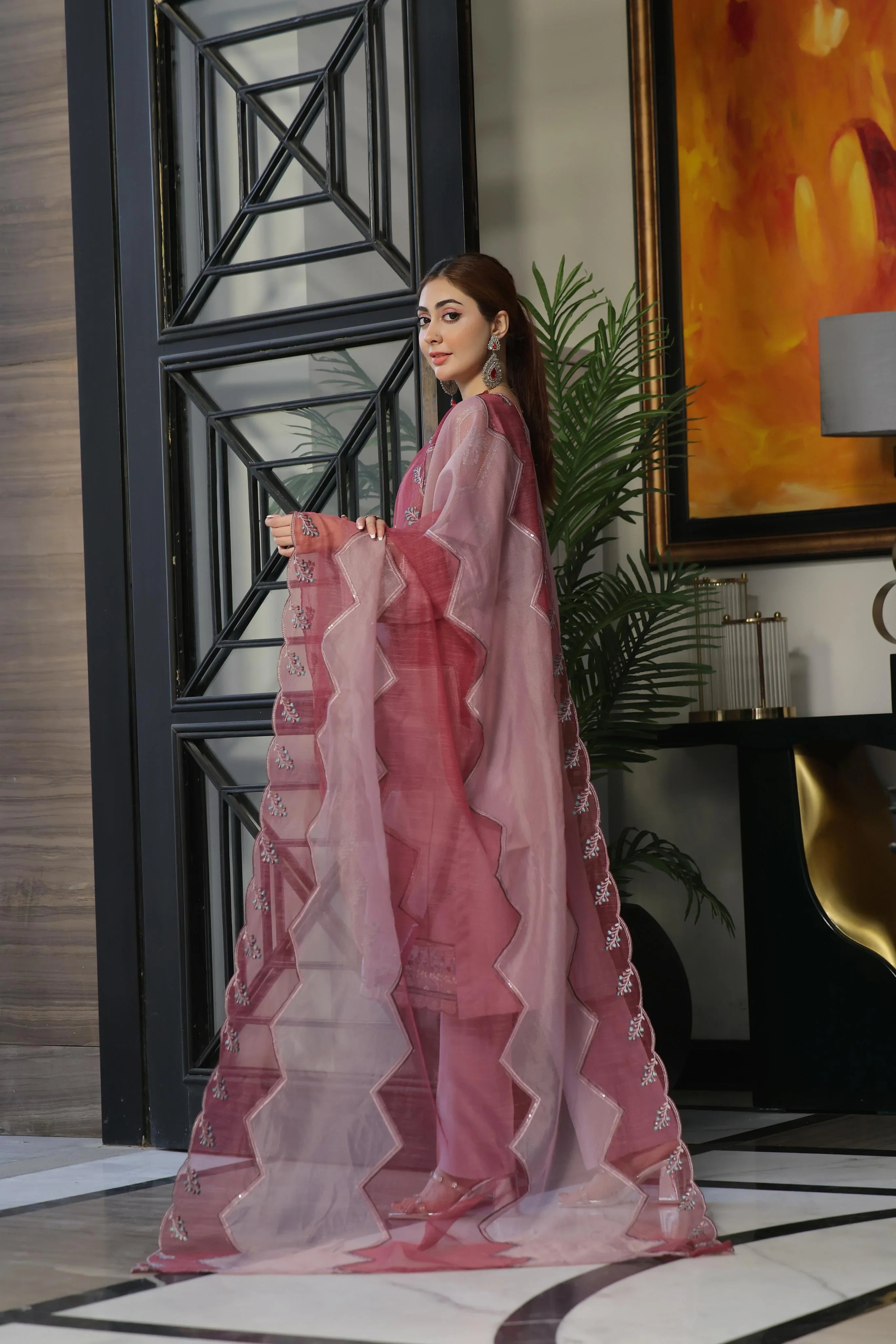 Dressline New Semi Stitched 3 Pcs Premium Boring Lawn Fancy Chikankari & Laserkari Emb Collection