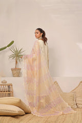 Dressline New Semi Stitched 3 Pcs Emb Viscose Zari Collection