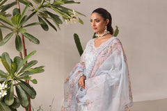 Dressline New Semi Stitched 3 Pcs Emb Viscose Zari Collection