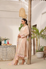 Dressline New Semi Stitched 3 Pcs Emb Viscose Zari Collection