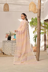 Dressline New Semi Stitched 3 Pcs Emb Viscose Zari Collection