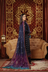Dressline New Semi Stitched 3 Pc Emb Luxury Chiffon Collection