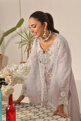 Dressline New Semi Stitched 3 Pcs Emb Viscose Zari Collection