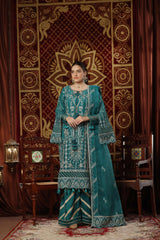 Dressline New Unstitched 3 Piece Luxury Emb Organza Collection