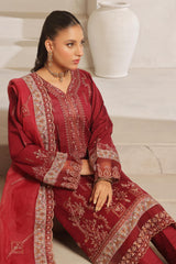 Dressline New Semi Stitched  3 Pcs Premium Emb ChikankariDoriya Lawn Collection