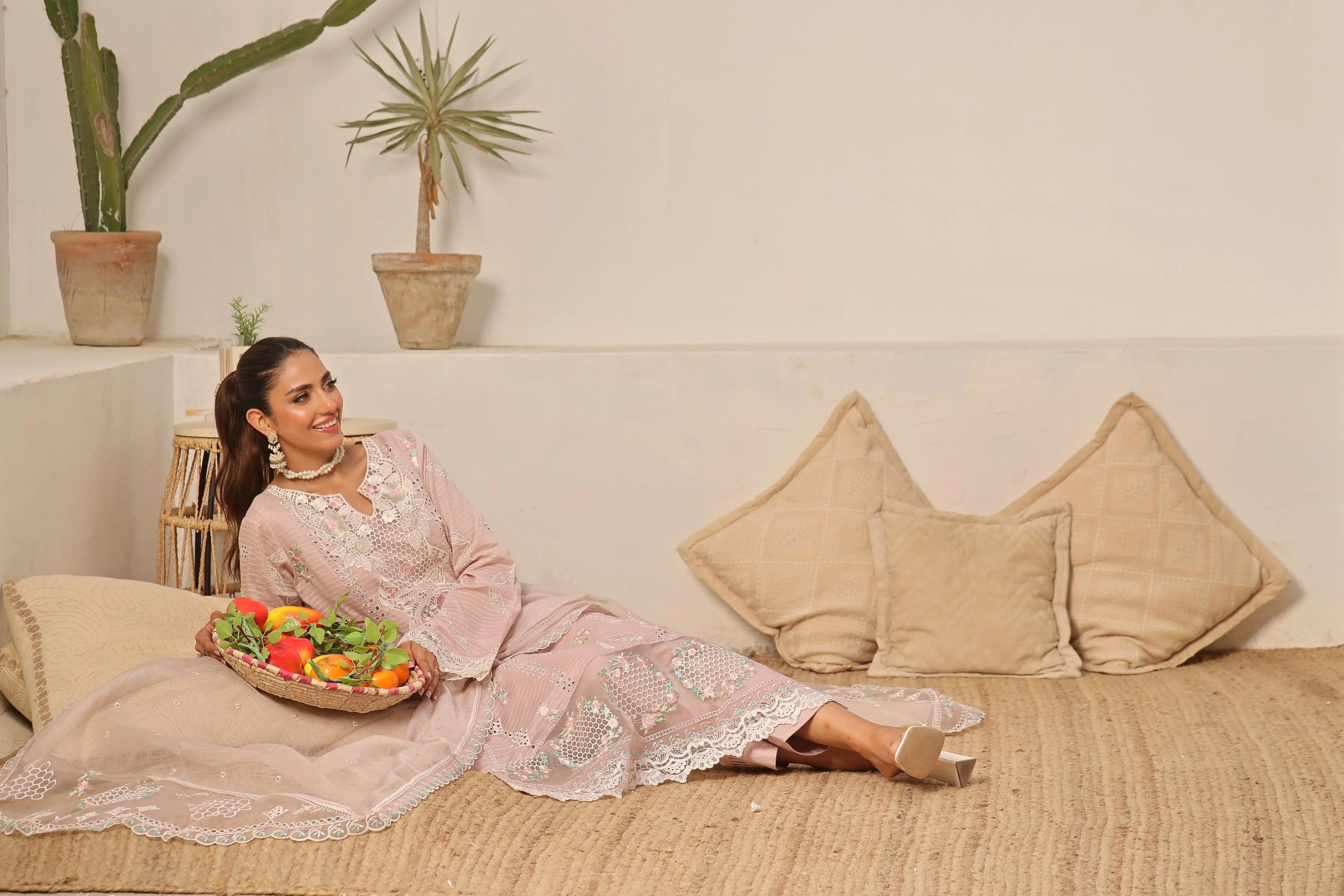 Dressline New Semi Stitched 3 Pcs Emb Viscose Zari Collection