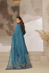 Dressline Launching New Semi Stitched  3 Pcs Premium Emb ChikankariDoriya Lawn Collection