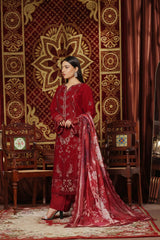 Dressline New Semi Stitched 3 Pc Emb Luxury Chiffon Collection
