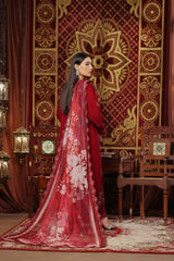 Dressline New Semi Stitched 3 Pc Emb Luxury Chiffon Collection