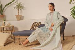 Dressline New Semi Stitched 3 Pcs Emb Viscose Zari Collection