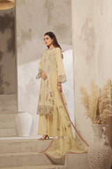 Dressline Launching New Semi Stitched  3 Pcs Premium Emb ChikankariDoriya Lawn Collection