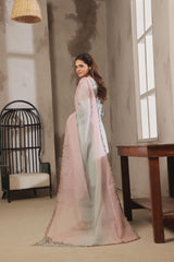 Dressline Launching New Semi Stitched  3 Pcs Premium Emb ChikankariDoriya Lawn Collection