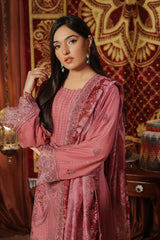 Dressline New Semi Stitched 3 Pc Emb Luxury Chiffon Collection