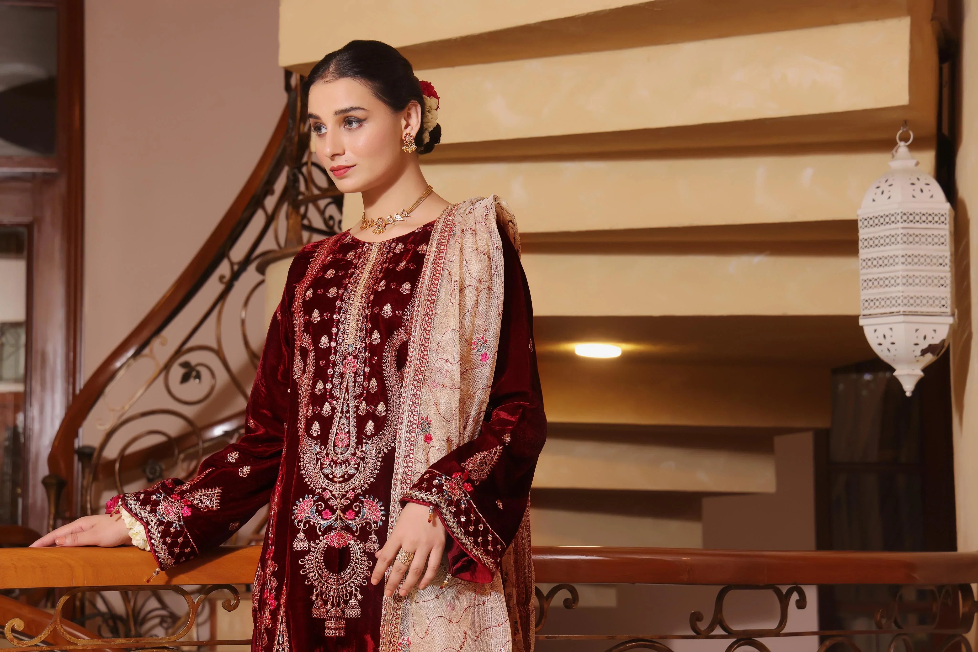 Dressline Unstitched 3 Pc Emb Luxury Velvet Collection