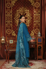Dressline New Semi Stitched 3 Pc Emb Luxury Chiffon Collection