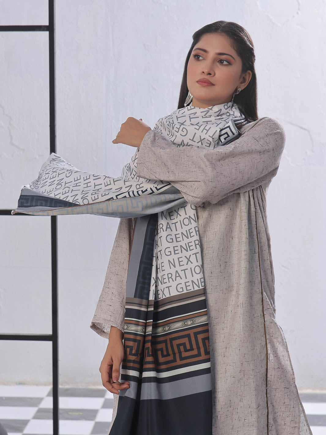 TNG-the next generation Stole white Collection'2024