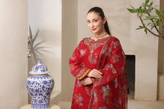 Dressline Gul Bano Stitched 3 Piece Emb Luxury Organza Collection