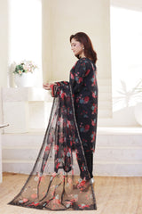 Dressline Gul Bano Stitched 3 Piece Emb Luxury Organza Collection