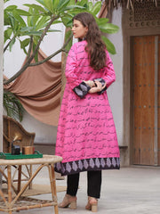 Tng By Md Stitched-Dastaan Shrug | Marble Pink