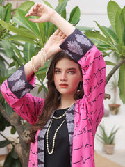 Tng By Md Stitched-Dastaan Shrug | Marble Pink