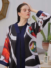 Tng By Md Stitched Shrug Collection-Gulzaar  (Black)