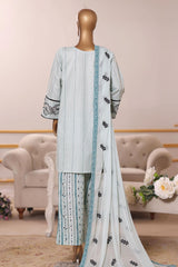 Khombi Stitched 3 Piece Casual Pret Cotton Collection'2025-Pie-181-MG-MINT GREEN