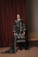 Dressline Zaha Unstitched 3-Pcs Premium Luxury Chikankari Emb Slub Digital Print Lawn Collection