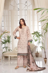 Dressline Launching New Unstitched 3 Pcs Premium Chikankari Bana Dora Digital Printed Lawn Collection