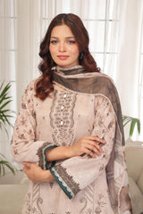 Dressline Launching New Unstitched 3 Pcs Premium Chikankari Bana Dora Digital Printed Lawn Collection
