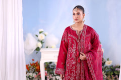 Shehnai By Dressline Unstitched 3 Piece Formals Collection'2025-shehnai-unstitched-crimson-fuchsia