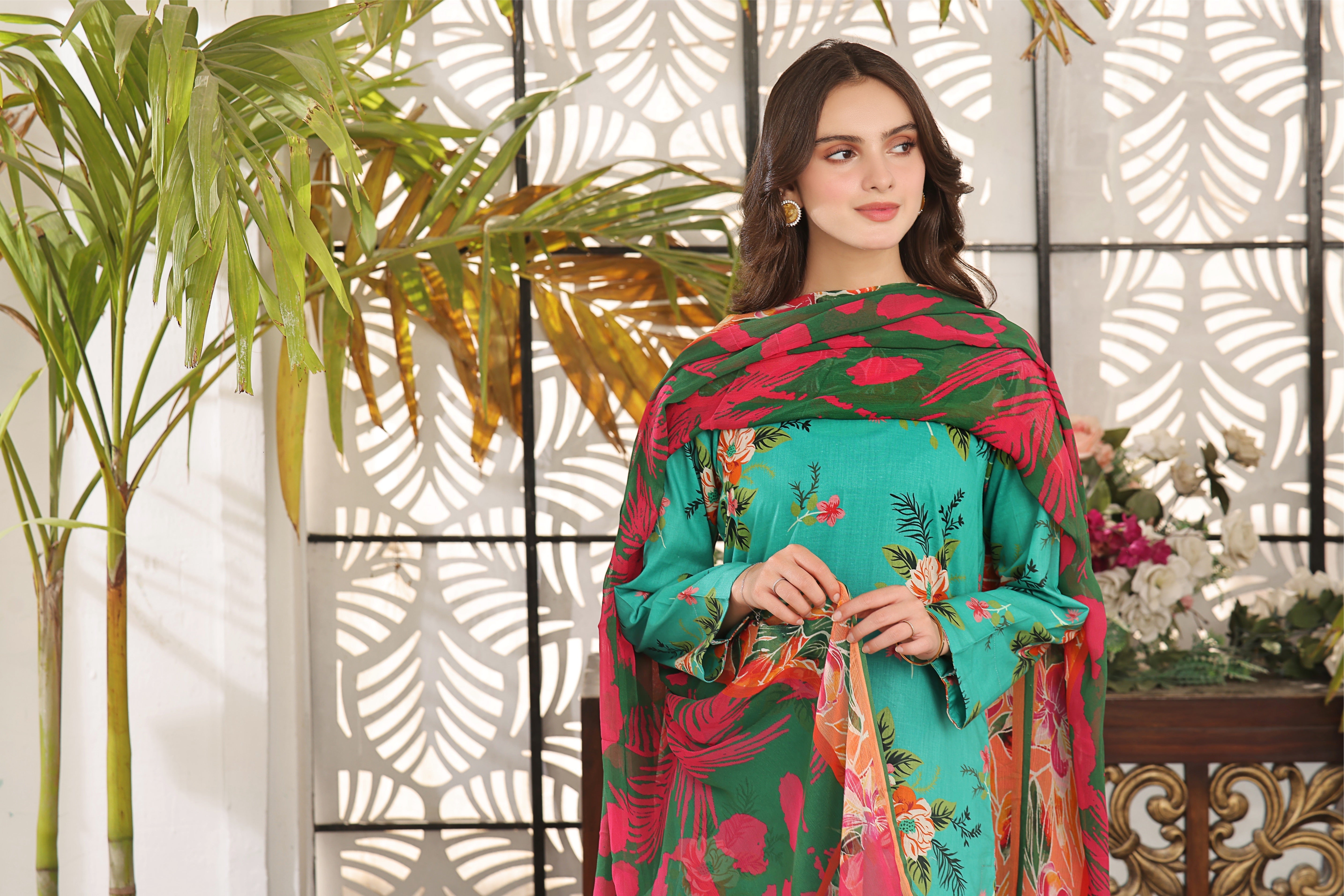 Feathers Unstitched 3 Piece Summer Collection-SHUE-FT354