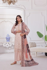 Dressline Launching New Unstitched  3 Pcs Premium Chikankari & Cutwork Emb Digital Printed Lawn Collection