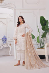 Dressline Launching New Unstitched  3 Pcs Premium Chikankari & Cutwork Emb Digital Printed Lawn Collection