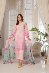 Dressline Launching New Unstitched  3 Pcs Premium Chikankari & Cutwork Emb Digital Printed Lawn Collection