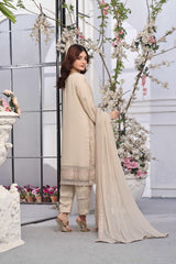 3 PIECE - EMBROIDERED CHIFFON SUIT 947J - Dressline Fabric