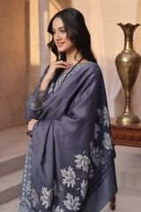 Dressline Semi Stitched 3 Pcs Emb Viscose Zari Collection