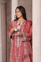 Dressline Semi Stitched 3 Pcs Emb Viscose Zari Collection