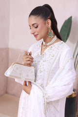 Nehal By Dressline Stitched 3 Piece Luxury Chiffon Formals Collection'2025-nehal-chiffon-3pc-Stitched-white4