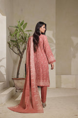 Dressline Azalea Where Tradition Meets Grace UnStitched 3 Piece Chikankari Lawn With Boring Work, Stripe Dora, Fancy Zari Lawn Dupatta & Dyed Cambric Trousers