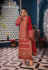 Asim Jofa Fasana-E-Ishq Eid Luxury Lawn Collection Pret Ajfip-10 Embroidered Lawn Stitched 3 Pcs