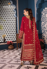 Asim Jofa Designers Limited Edition Ajfid-10 Embroidered Stitched 3 Pcs