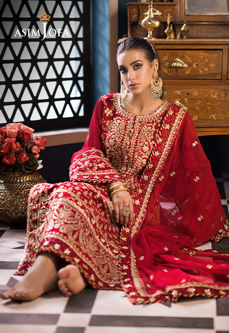 Asim Jofa Designers Limited Edition Ajfid-10 Embroidered Stitched 3 Pcs