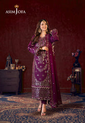 Asim Jofa Limited Edition Luxury Lawn Ajfile-11 Cambric 3 Pcs