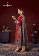 Asim Jofa Limited Edition Luxury Lawn Ajfile-27 Cambric 3 Pcs