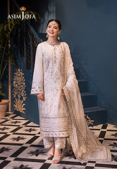 Asim Jofa Fasana-E-Ishq Eid Luxury Lawn Collection Ajfi-08 Embroidered Lawn 3 Pcs