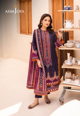 Asim Jofa Prints Collection Ajub-09 Printed Lawn 3 Pcs