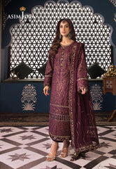 Asim Jofa Fasana-E-Ishq Eid Luxury Lawn Collection Pret Ajfip-06 Embroidered Lawn Stitched 3 Pcs