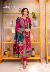 Asim Jofa Prints Collection Ajub-05 Printed Lawn 3 Pcs